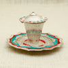 Silver Kankavati Meena – Traditional Enamel Work with Decorative Plate