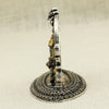 Silver Lakshmi-Ganesha Idol Set under Ornate Arch – Dual Tone Finish