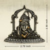 Antique Silver Finish Lord Shiva Face Idol – Serene Expression with Snake & Crescent Moon