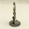 Antique Finish Silver Hanuman Idol with Golden Accents – Arch Frame Design