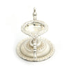 Antique Silver-Plated Peacock Single Diya – Elegant Pooja Lamp Décor