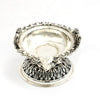 Antique Silver-Plated Duck Design Diya – Traditional Pooja Lamp with Ornate Base
