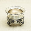Antique Silver Pot with Floral Engravings and Elephant Legs – Traditional Design