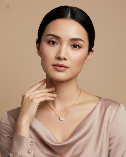 Petite Heart Silver Pendant With Chain