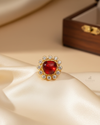 Ruby Glow Cocktail Ring